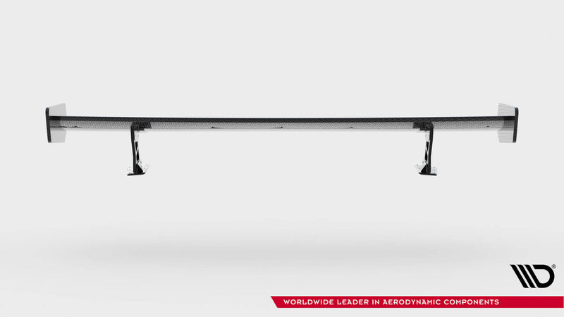 Maxton Design Carbon Spoiler With External Brackets Uprights  BMW 3 Coupe E46