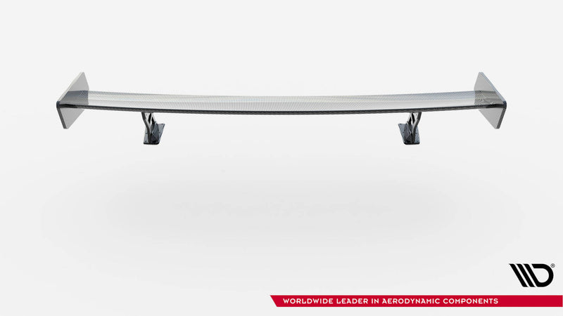 Maxton Design Carbon Spoiler With External Brackets Uprights  BMW 3 Coupe E46