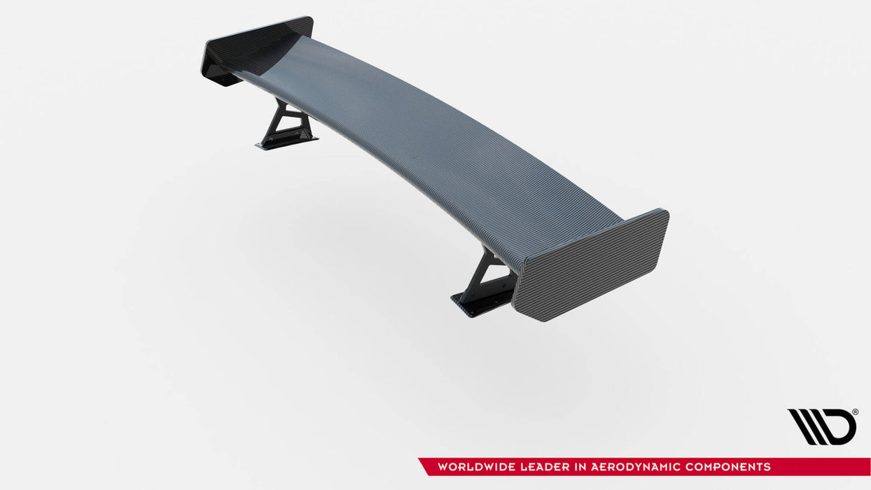 Maxton Design Carbon Spoiler With External Brackets Uprights  BMW 3 Coupe E46