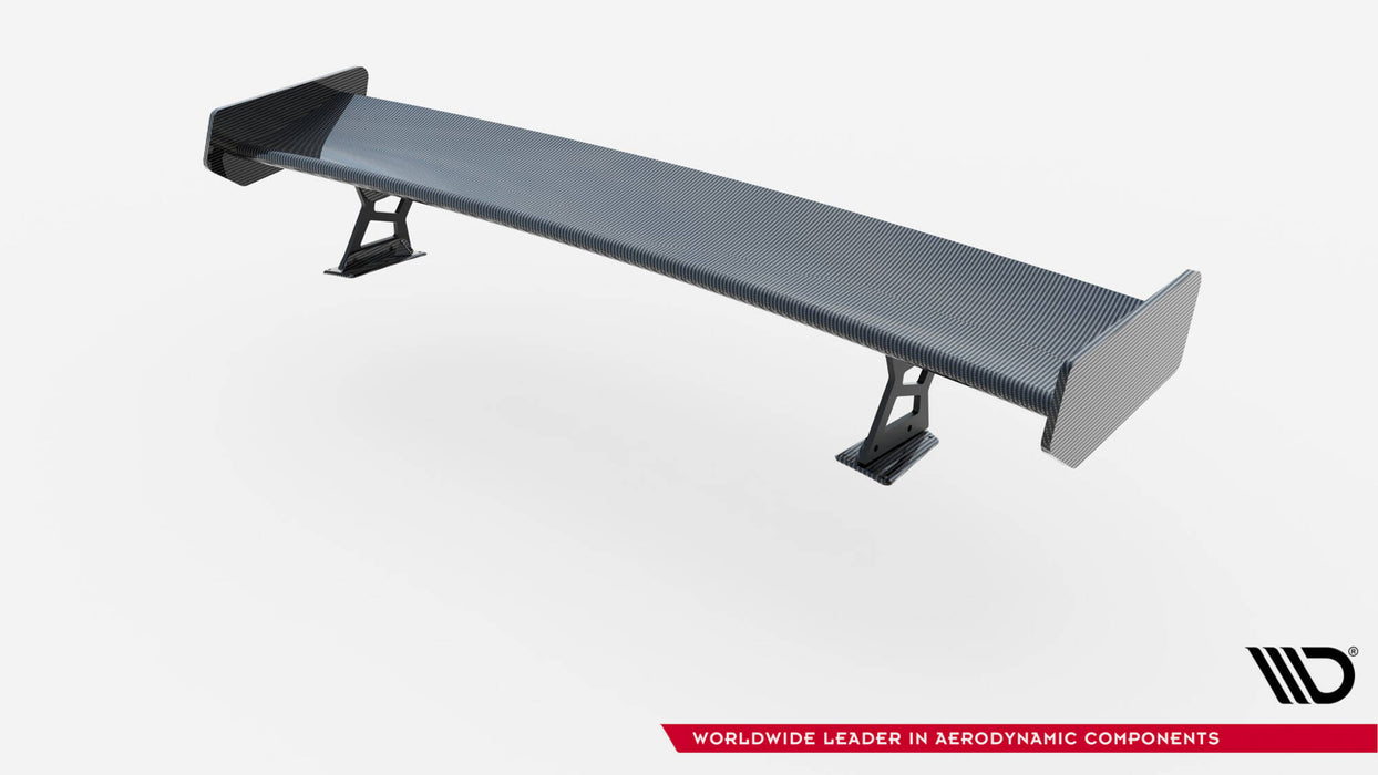 Maxton Design Carbon Spoiler With External Brackets Uprights  BMW 3 Coupe E46