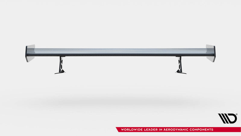 Maxton Design Carbon Spoiler With External Brackets Uprights  BMW 3 Coupe E46