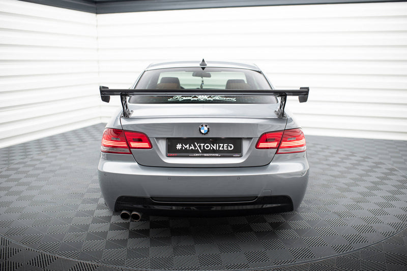 Maxton Design Carbon Spoiler With External Brackets Uprights  BMW 3 / M3 Coupe E92