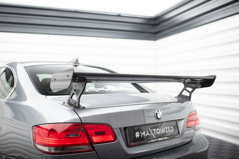 Maxton Design Carbon Spoiler With External Brackets Uprights  BMW 3 / M3 Coupe E92