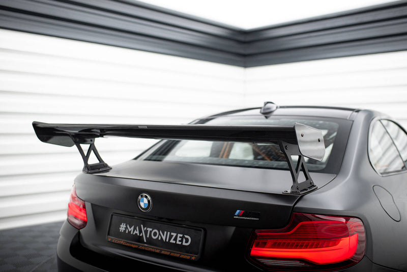 Maxton Design Carbon Spoiler With External Brackets Uprights  BMW M2 F87 / 2 / 2 M-Pack F22