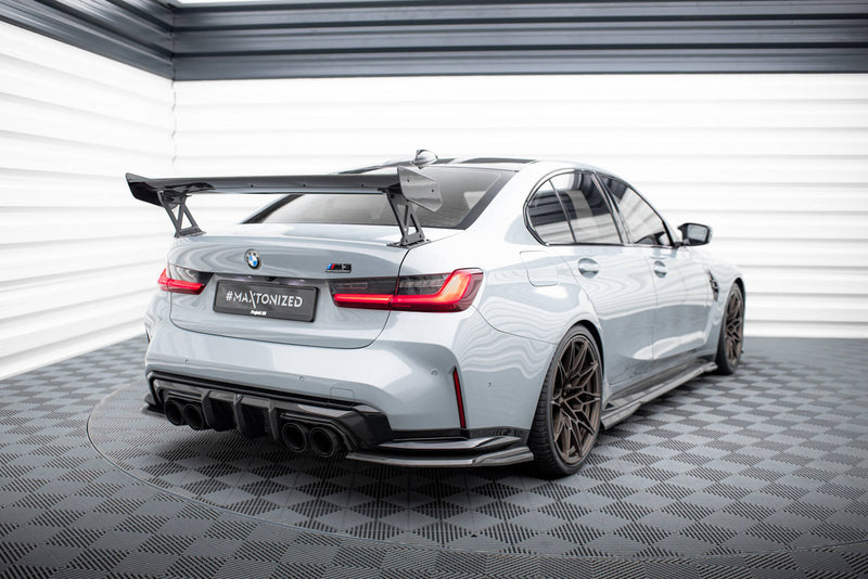 Maxton Design Carbon Spoiler With External Brackets Uprights  BMW M3 G80 / M340i G20 / 3 M-Pack G20 / 3 Standard G20