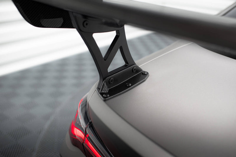 Maxton Design Carbon Spoiler With External Brackets Uprights  BMW M4 G82 / G82 Facelift / M440i / 4 M-Pack G22 / G22 Facelift