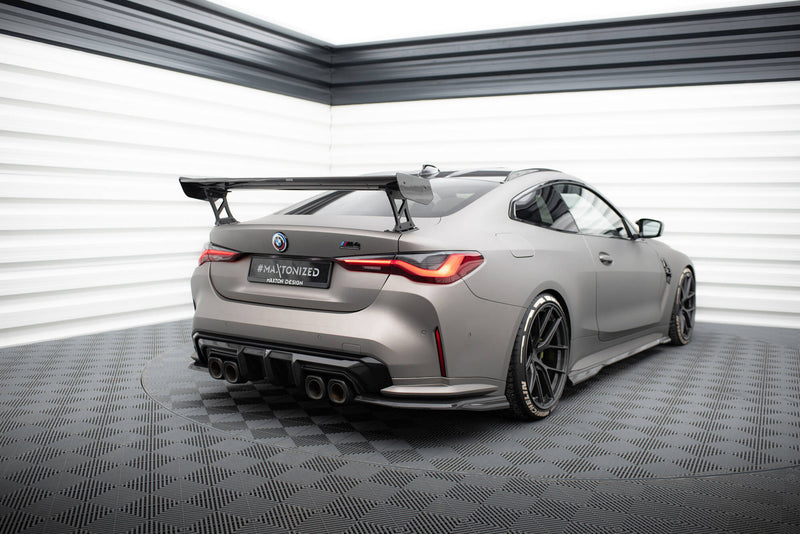 Maxton Design Carbon Spoiler With External Brackets Uprights  BMW M4 G82 / G82 Facelift / M440i / 4 M-Pack G22 / G22 Facelift