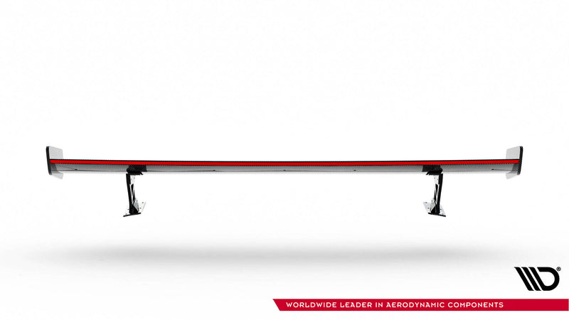 Maxton Design Carbon Spoiler With External Brackets Uprights + LED Audi A3 / A3 S-Line / S3 / RS3 Sedan 8V / 8V Facelift