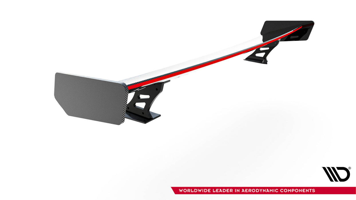 Maxton Design Carbon Spoiler With External Brackets Uprights + LED Audi A5 Coupe 8T