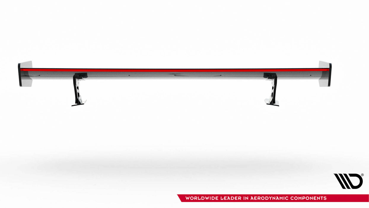 Maxton Design Carbon Spoiler With External Brackets Uprights + LED Audi A5 Coupe 8T