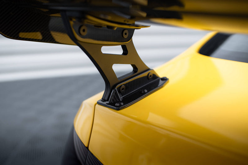 Maxton Design Carbon Spoiler With External Brackets Uprights + LED Audi A5 Coupe 8T