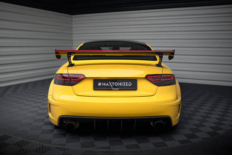 Maxton Design Carbon Spoiler With External Brackets Uprights + LED Audi A5 Coupe 8T