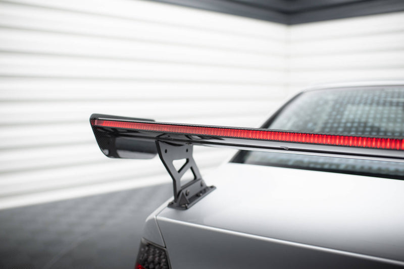 Maxton Design Carbon Spoiler With External Brackets Uprights + LED BMW 3 Coupe E46