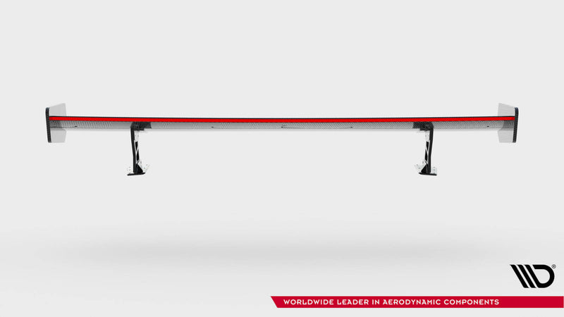 Maxton Design Carbon Spoiler With External Brackets Uprights + LED BMW 3 Coupe E46