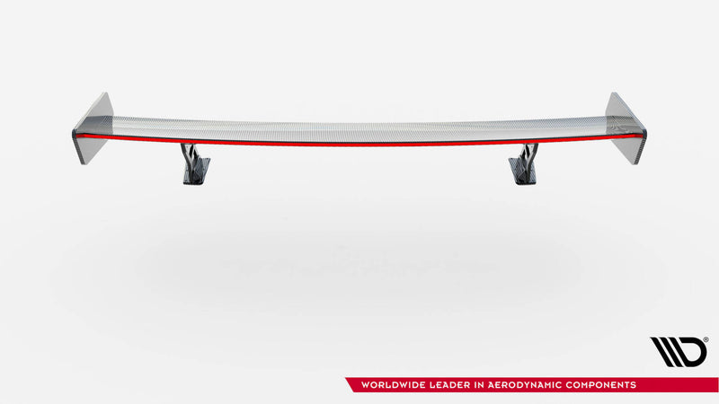 Maxton Design Carbon Spoiler With External Brackets Uprights + LED BMW 3 Coupe E46