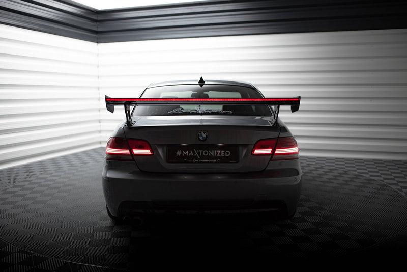 Maxton Design Carbon Spoiler With External Brackets Uprights + LED BMW 3 / M3 Coupe E92