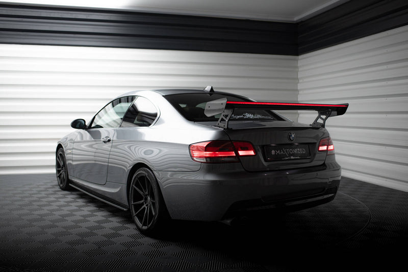 Maxton Design Carbon Spoiler With External Brackets Uprights + LED BMW 3 / M3 Coupe E92