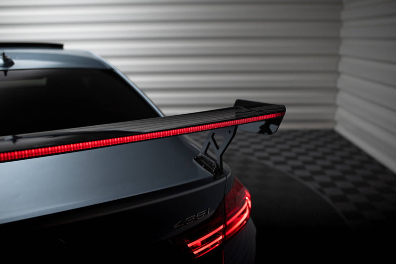 Maxton Design Carbon Spoiler With External Brackets Uprights + LED BMW 4 F32 / 4 F32 M-Pack Coupe
