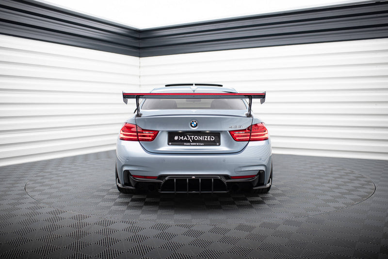 Maxton Design Carbon Spoiler With External Brackets Uprights + LED BMW 4 F32 / 4 F32 M-Pack Coupe