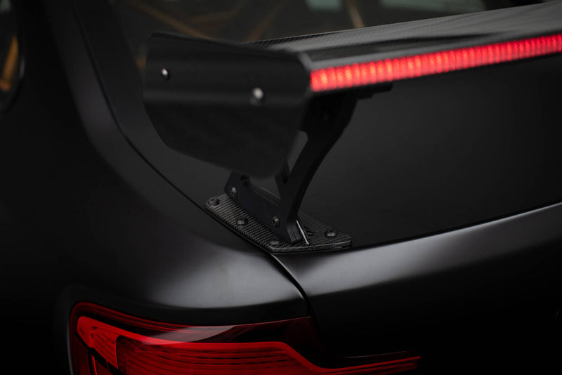 Maxton Design Carbon Spoiler With External Brackets Uprights + LED BMW M2 F87 / 2 / 2 M-Pack F22