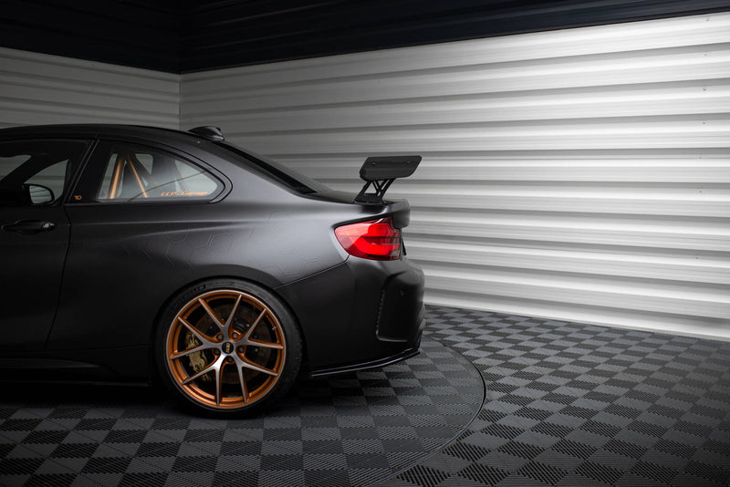 Maxton Design Carbon Spoiler With External Brackets Uprights + LED BMW M2 F87 / 2 / 2 M-Pack F22