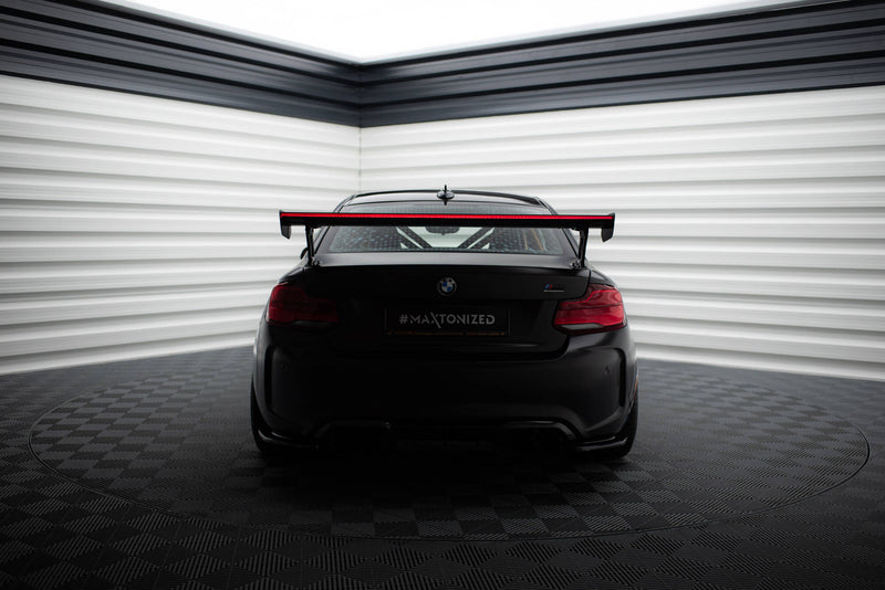 Maxton Design Carbon Spoiler With External Brackets Uprights + LED BMW M2 F87 / 2 / 2 M-Pack F22
