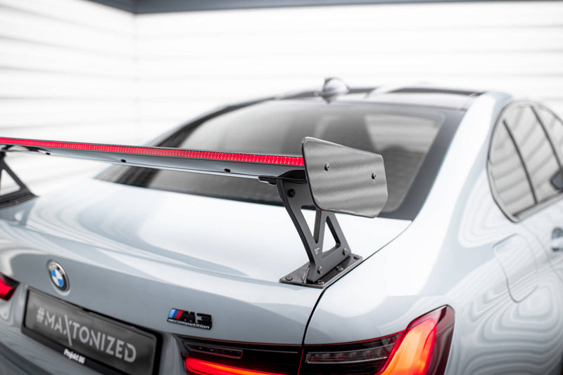 Maxton Design Carbon Spoiler With External Brackets Uprights + LED BMW M3 G80 / M340i G20 / 3 M-Pack G20 / 3 Standard G20