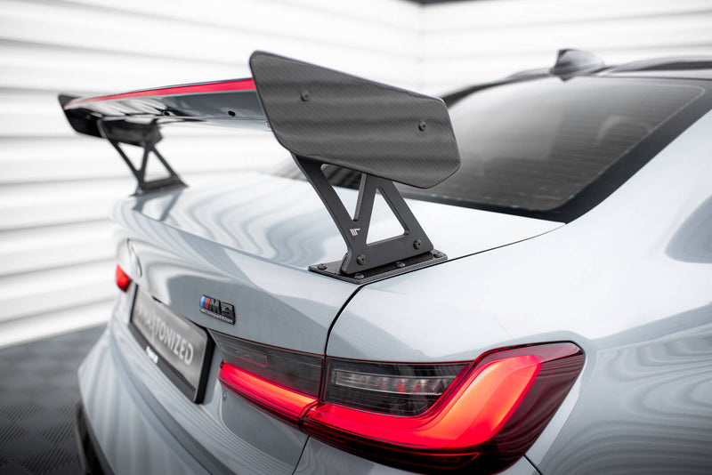 Maxton Design Carbon Spoiler With External Brackets Uprights + LED BMW M3 G80 / M340i G20 / 3 M-Pack G20 / 3 Standard G20