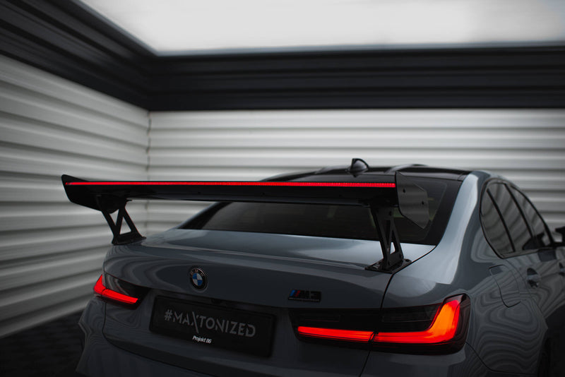Maxton Design Carbon Spoiler With External Brackets Uprights + LED BMW M3 G80 / M340i G20 / 3 M-Pack G20 / 3 Standard G20