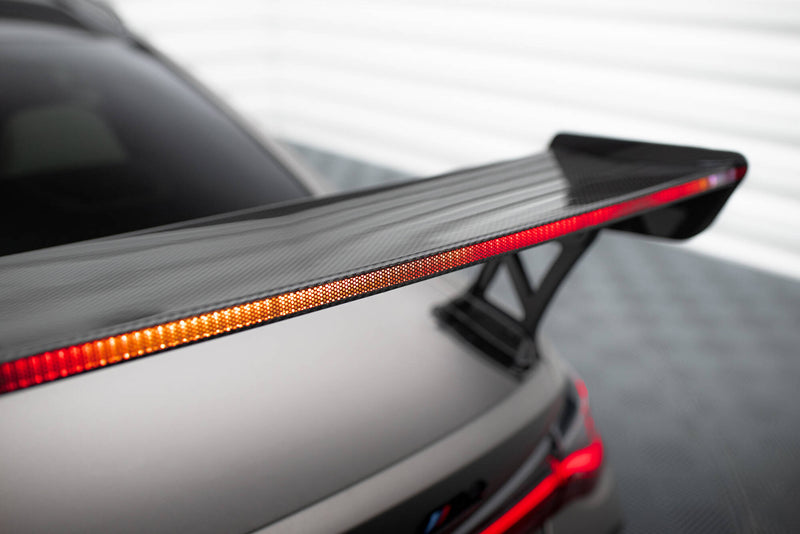 Maxton Design Carbon Spoiler With External Brackets Uprights + LED BMW M4 G82 / G82 Facelift / M440i / 4 M-Pack G22 / G22 Facelift