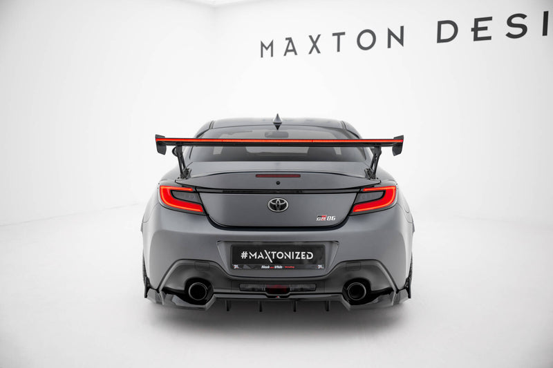 Maxton Design Carbon Spoiler With External Brackets Uprights + LED Toyota GR86 / Subaru BRZ Mk2