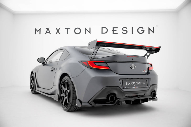 Maxton Design Carbon Spoiler With External Brackets Uprights + LED Toyota GR86 / Subaru BRZ Mk2