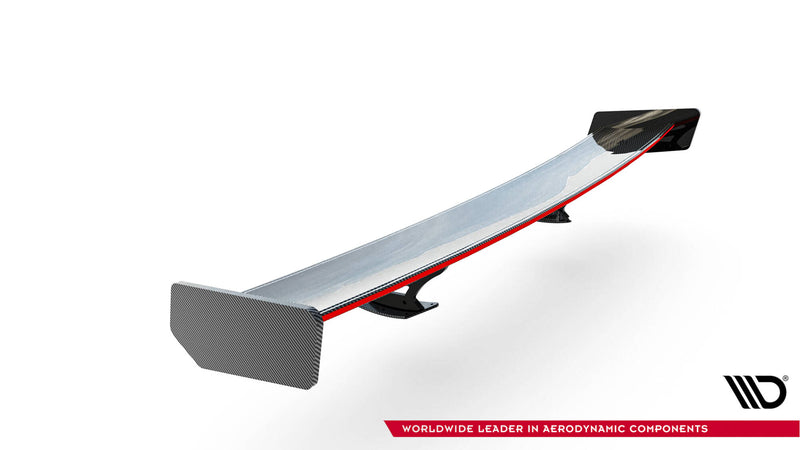 Maxton Design Carbon Spoiler With External Brackets Uprights + LED Toyota Supra Mk5