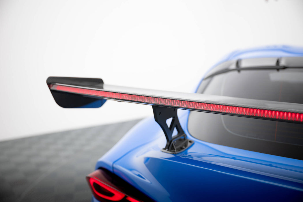 Maxton Design Carbon Spoiler With External Brackets Uprights + LED Toyota Supra Mk5