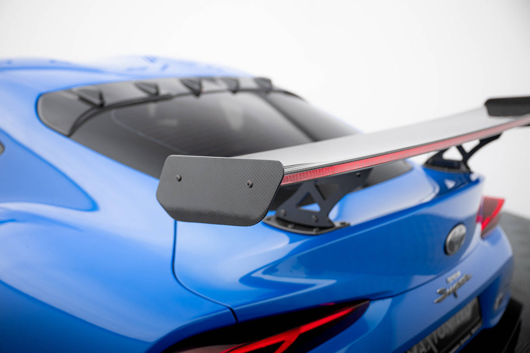 Maxton Design Carbon Spoiler With External Brackets Uprights + LED Toyota Supra Mk5