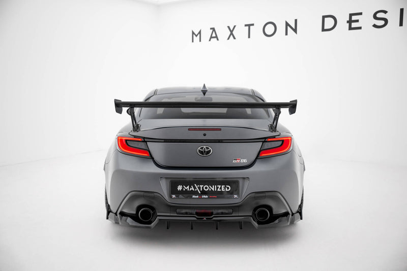 Maxton Design Carbon Spoiler With External Brackets Uprights  Toyota GR86 / Subaru BRZ Mk2
