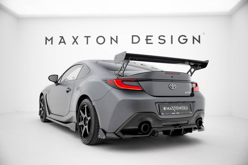 Maxton Design Carbon Spoiler With External Brackets Uprights  Toyota GR86 / Subaru BRZ Mk2