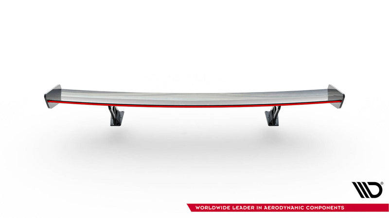 Maxton Design Carbon Spoiler With External Brackets Uprights V.1 + LED Audi A5 / A5 S-Line / S5 / RS5 Coupe F5 / F5 Facelift