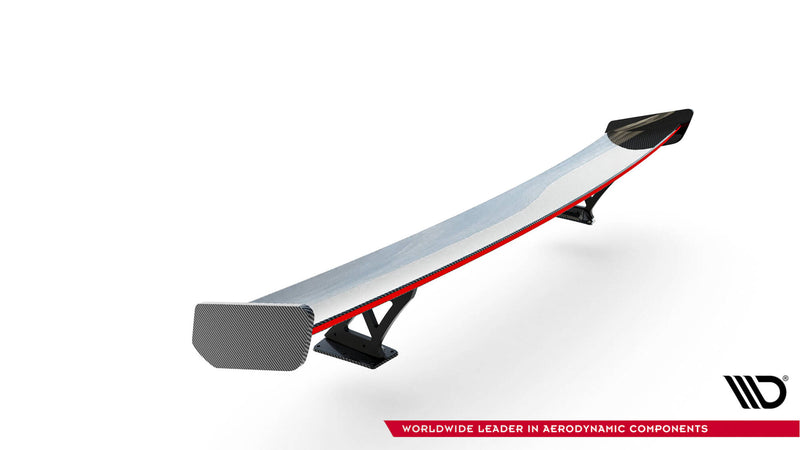 Maxton Design Carbon Spoiler With External Brackets Uprights V.1 + LED Audi A5 / A5 S-Line / S5 / RS5 Coupe F5 / F5 Facelift