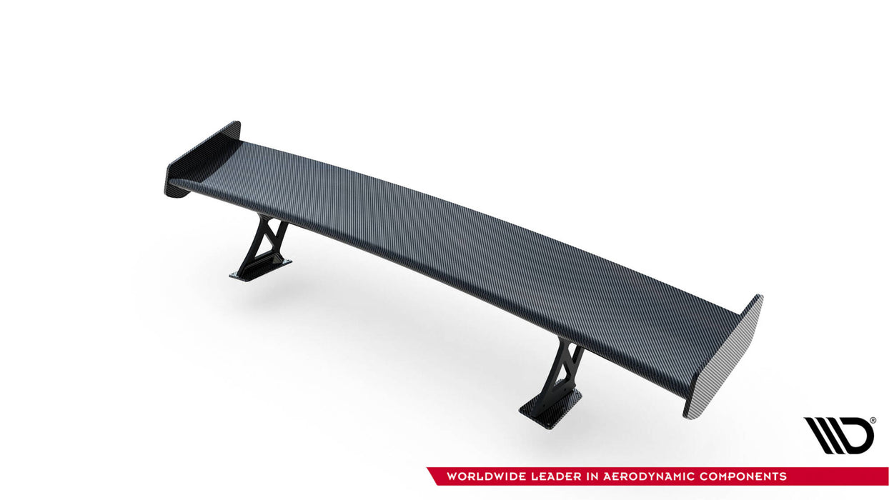 Maxton Design Carbon Spoiler With External Brackets Uprights V.1 + LED Audi A5 / A5 S-Line / S5 / RS5 Coupe F5 / F5 Facelift