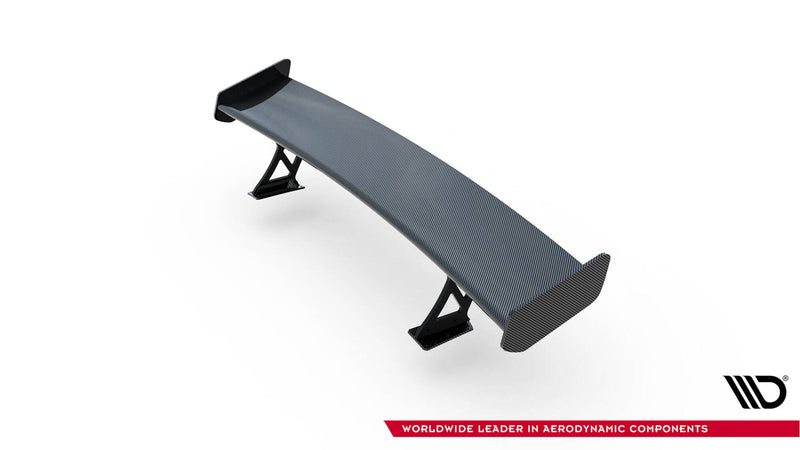 Maxton Design Carbon Spoiler With External Brackets Uprights V.1 + LED Audi A5 / A5 S-Line / S5 / RS5 Coupe F5 / F5 Facelift