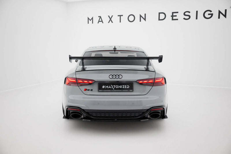 Maxton Design Carbon Spoiler With External Brackets Uprights V.2 Audi A5 / A5 S-Line / S5 / RS5 Coupe F5 / F5 Facelift