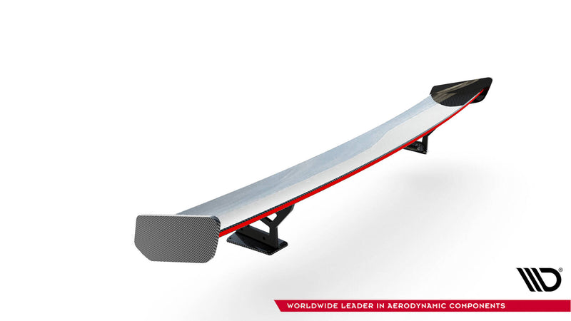 Maxton Design Carbon Spoiler With External Brackets Uprights V.2 + LED Audi A5 / A5 S-Line / S5 / RS5 Coupe F5 / F5 Facelift