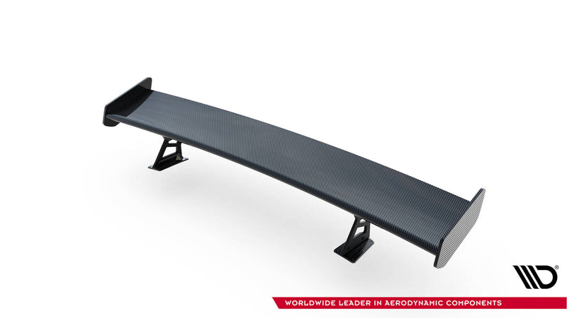 Maxton Design Carbon Spoiler With External Brackets Uprights V.2 + LED Audi A5 / A5 S-Line / S5 / RS5 Coupe F5 / F5 Facelift