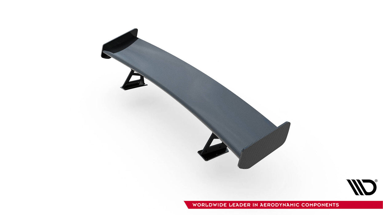 Maxton Design Carbon Spoiler With External Brackets Uprights V.2 + LED Audi A5 / A5 S-Line / S5 / RS5 Coupe F5 / F5 Facelift