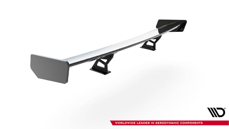 Maxton Design Carbon Spoiler With Internal Brackets Uprights  BMW 3 Coupe E46