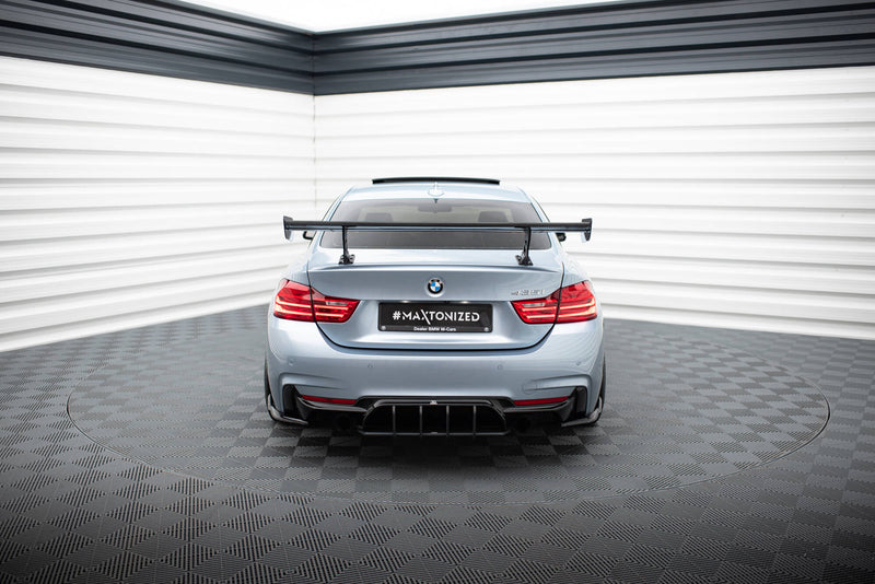 Maxton Design Carbon Spoiler With Internal Brackets Uprights  BMW 4 F32 / 4 F32 M-Pack Coupe