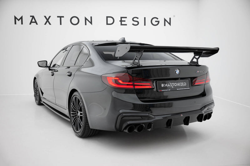Maxton Design Carbon Spoiler With Internal Brackets Uprights BMW 5 / M5 Sedan G30 / F90