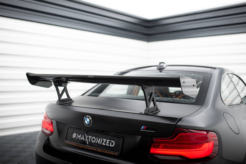 Maxton Design Carbon Spoiler With Internal Brackets Uprights  BMW M2 F87 / 2 / 2 M-Pack F22