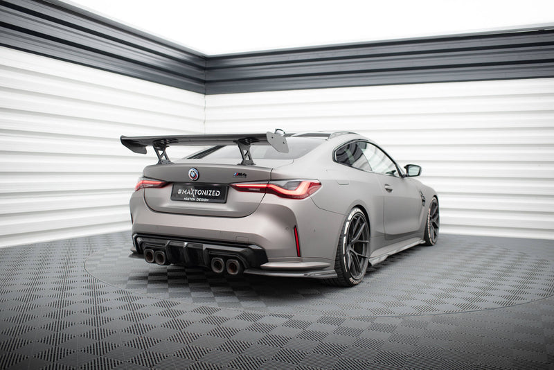 Maxton Design Carbon Spoiler With Internal Brackets Uprights  BMW M4 G82 / G82 Facelift / M440i / 4 M-Pack G22 / G22 Facelift